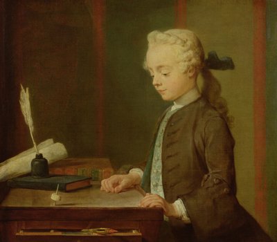Child with a Teetotum, 1738 by Jean Baptiste Simeon Chardin